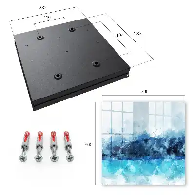 Designová skříňka na klíče Tyrkysová krajina