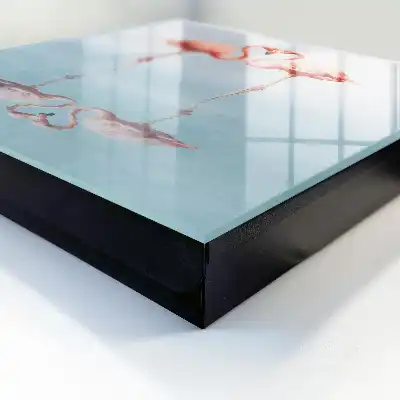 Designová skříňka na klíče Láska plameňáků