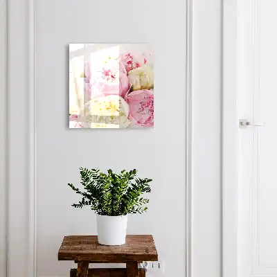 Designová skříňka na klíče Pastelové květiny