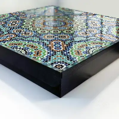 Designová skříňka na klíče Barevná mozaika