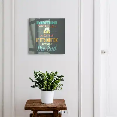Designová skříňka na klíče Pozitivní vzkaz