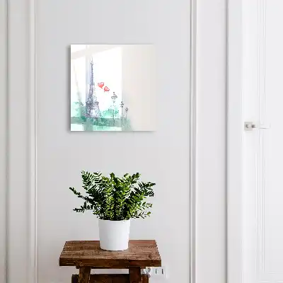 Designová skříňka na klíče Pařížská scenérie