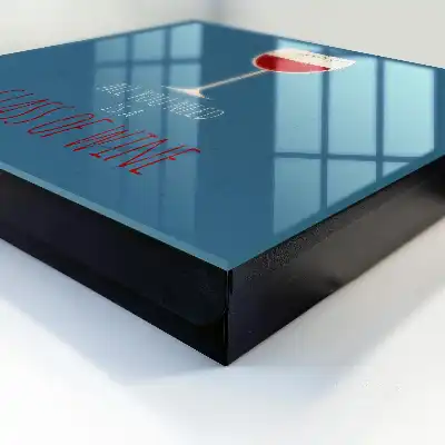 Designová skříňka na klíče Sklenka vína