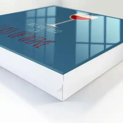 Designová skříňka na klíče Sklenka vína
