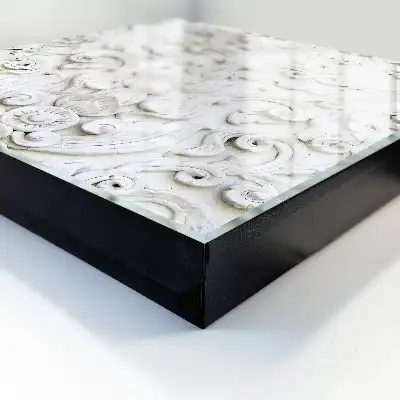 Krabička na klíče Bílé ornamenty