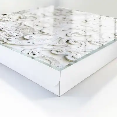 Krabička na klíče Bílé ornamenty