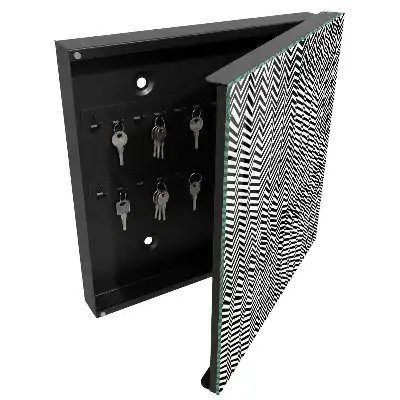 Designová skříňka na klíče Dynamické klikyháky