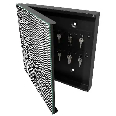 Designová skříňka na klíče Dynamické klikyháky