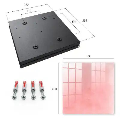 Designová skříňka na klíče Růžové pozadí