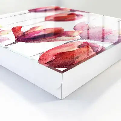 Krabička na klíče Tulipány akvarel