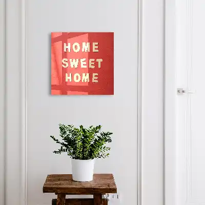 Designová skříňka na klíče Nápis HOME SWEET HOME