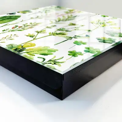 Designová skříňka na klíče Rostlinný akvarel