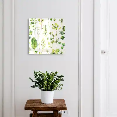 Designová skříňka na klíče Rostlinný akvarel