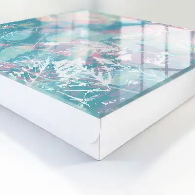 Designová skříňka na klíče Listy pastelové