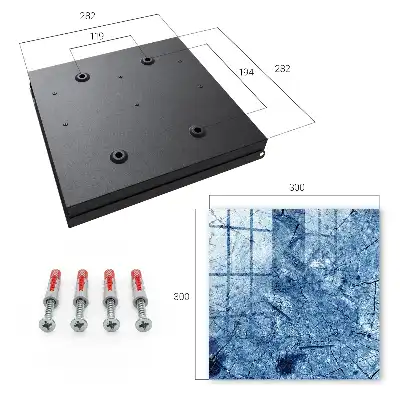Designová skříňka na klíče Modrá textura