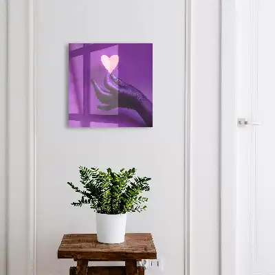 Skříňka na klíče Fialová láska