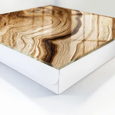 Designová skříňka na klíče v dekoru Vlny dřeva