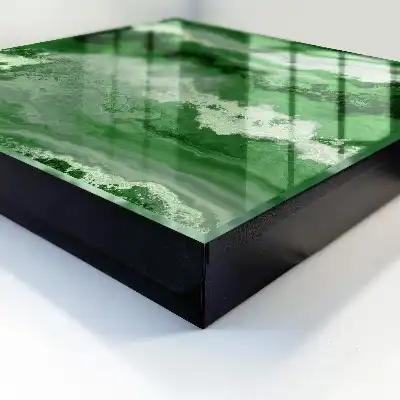 Designová skříňka na klíče Zelená struktura