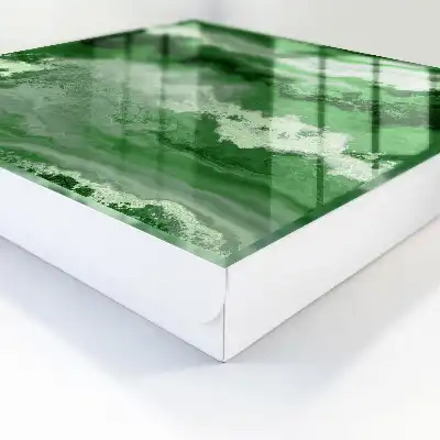 Designová skříňka na klíče Zelená struktura