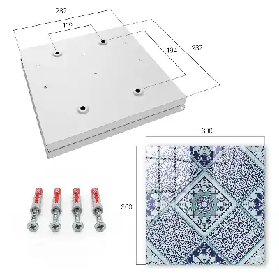 Skříňka na klíče Geometrický vzor
