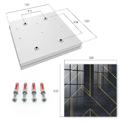 Designová skříňka na klíče Geometrická struktura