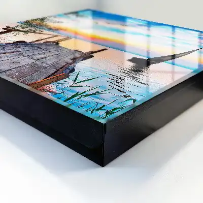 Designová skříňka na klíče Klidná krajina