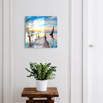 Designová skříňka na klíče Klidná krajina