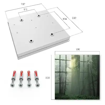 Designová skříňka na klíče Lesní mlha