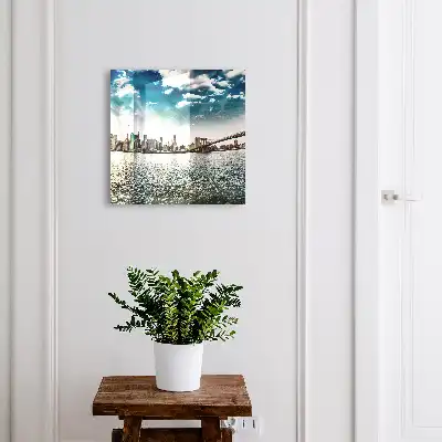 Designová skříňka na klíče Městské panorama