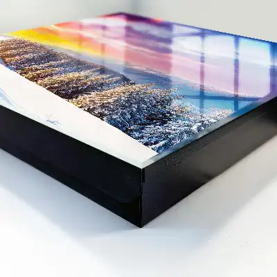 Designová skříňka na klíče Zimní západ