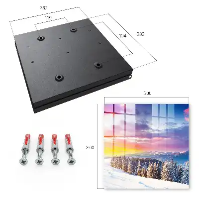 Designová skříňka na klíče Zimní západ
