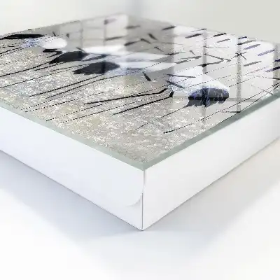 Designová skříňka na klíče Jeřábi a rákosí