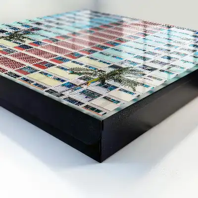 Designová skříňka na klíče Barevná architektura