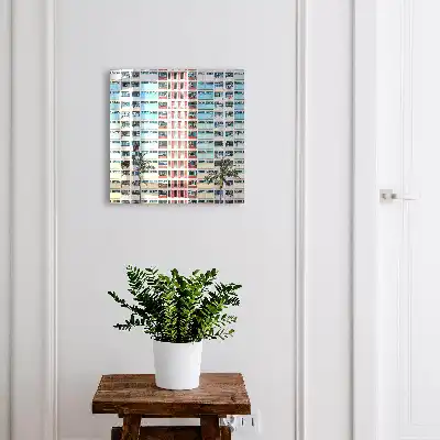 Designová skříňka na klíče Barevná architektura