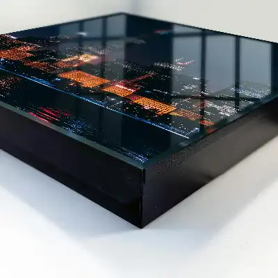 Designová skříňka na klíče Noční město