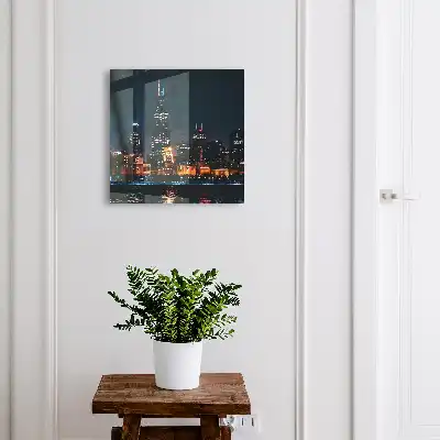 Designová skříňka na klíče Noční město