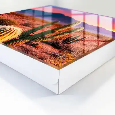 Designová skříňka na klíče Pouštní západ
