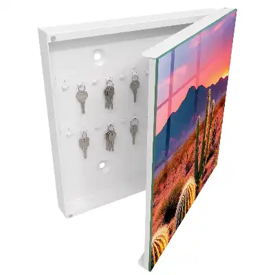 Designová skříňka na klíče Pouštní západ