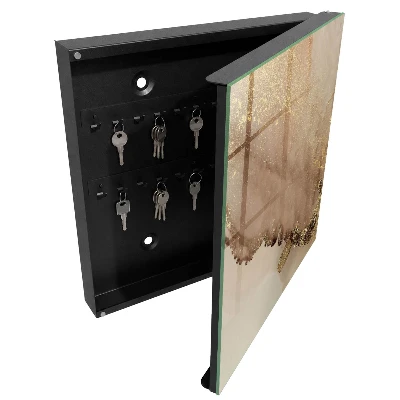 Designová skříňka na klíče s motivem umělecké abstrakce