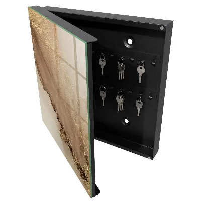 Designová skříňka na klíče s motivem umělecké abstrakce
