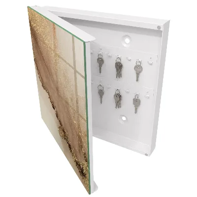 Designová skříňka na klíče s motivem umělecké abstrakce