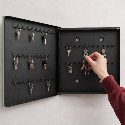 Skříňka na klíče v mramorovém provedení