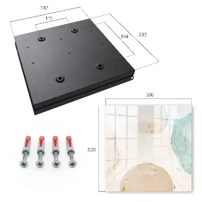 Designová skříňka na klíče Subtilní abstrakce