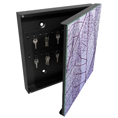 Designová skříňka na klíče ve vzoru struktura listu