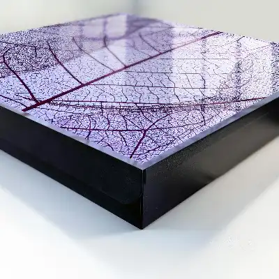 Designová skříňka na klíče Struktura listu