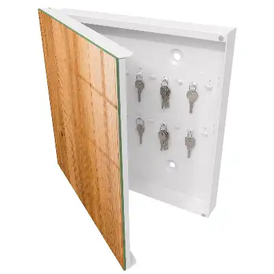 Designová skříňka na klíče Dřevěná textura