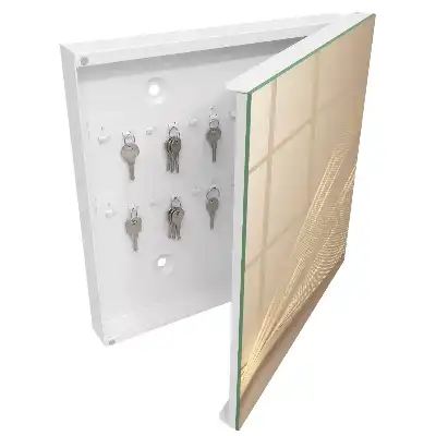 Designová skříňka na klíče Minimalistické linie
