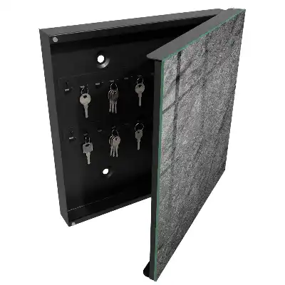 Designová skříňka na klíče Šedý kámen