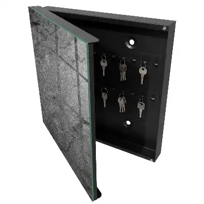 Designová skříňka na klíče Šedý kámen