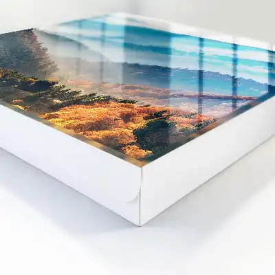 Designová skříňka na klíče Horská krajina